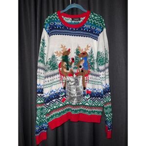 Ugly Christmas Sweater Xmas Size XL